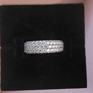 Pandora Timeless Pave Triple Row Ring MSRP $165 NWT